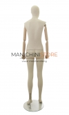 Linen female mannequin with wooden arms