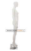 Manichino donna testa stilizzata in Ecoplastic - bianco