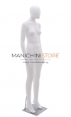 Rental of 1 female mannequin with egg head - white