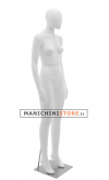 Plastic egg head female mannequin