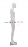 Rental of 1 female mannequin with egg head - white