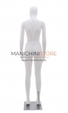 Rental of 1 female mannequin with egg head - white