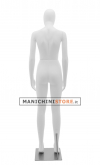 Plastic egg head female mannequin