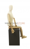 Female mannequin with wooden arms and legs 