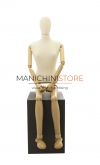 Female mannequin with wooden arms and legs 