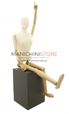 Female mannequin with wooden arms and legs 