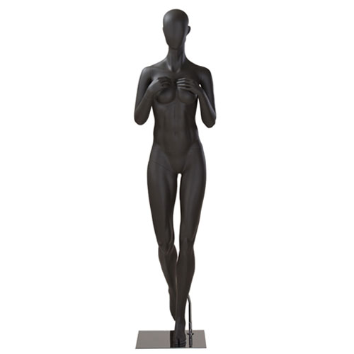 Female sport mannequin with egg head - trekking