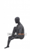 Egg head female sports mannequin - seated