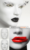 Female mannequin head carved 10 51 collection