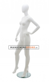 Manichino donna testa uovo - HHC9 Bianco