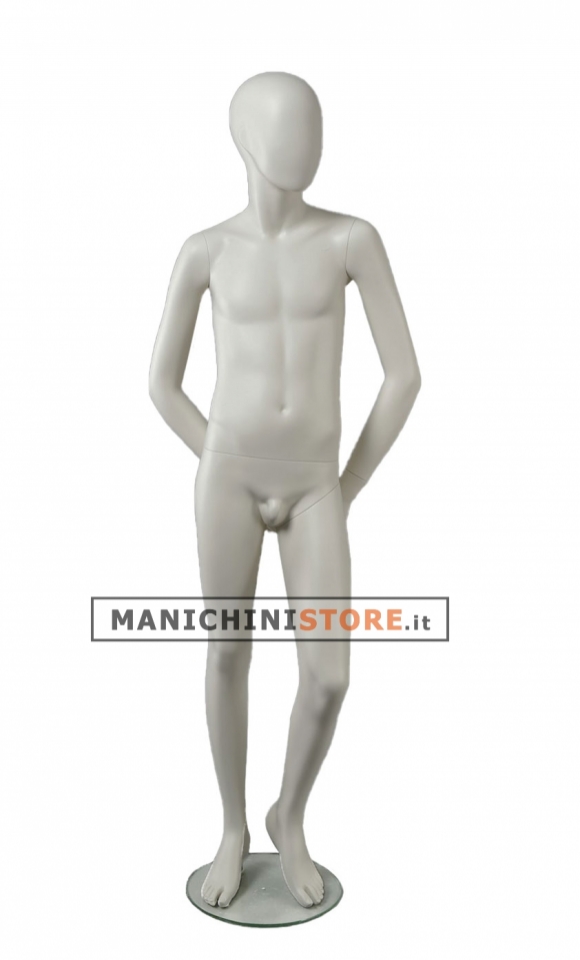 14 years old boy mannequin - milky white