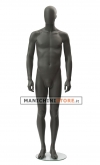 Moon Collection male egg head mannequin - Black