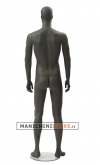 Moon Collection female egg head mannequin - Black