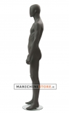 Moon Collection female egg head mannequin - Black