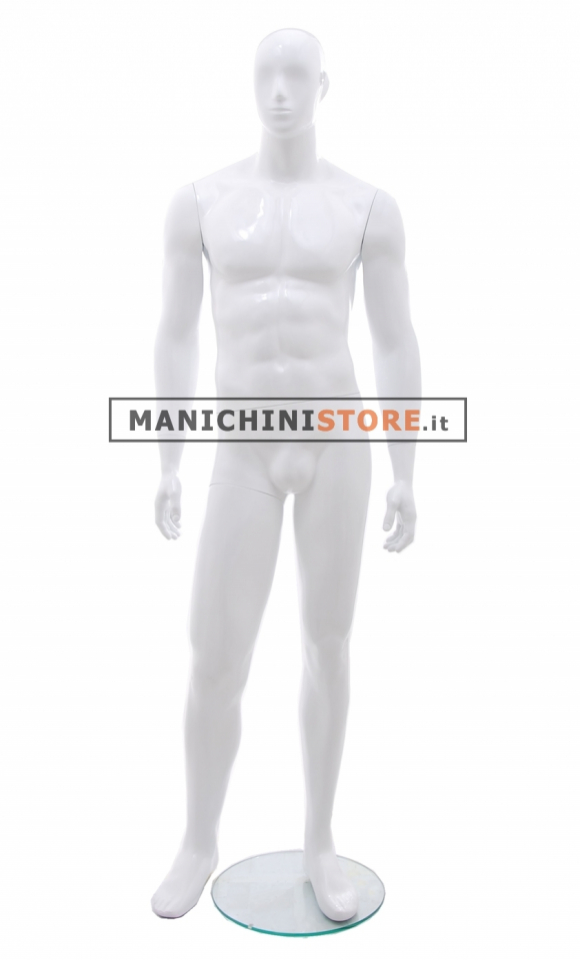 Male mannequin Chance - 24M Glossy White