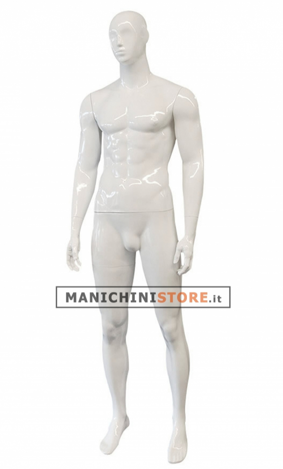 Male mannequin Chance - 43M Glossy White