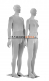 Articulated man mannequin upholstered in fabric