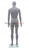 Rental service of 1 male mannequin with egg head - grey