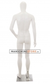 Male egg head mannequin in Ecoplastic - white