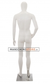 Manichino uomo testa uovo in Ecoplastic - bianco