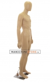 Male egg head mannequin in Ecoplastic - skin color