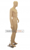 Male egg head mannequin in Ecoplastic - skin color