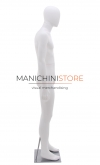 Rental of 1 male mannequin with egg head - white