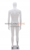 Rental of 1 male mannequin with egg head - white