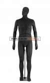 Articulated man mannequin upholstered in fabric