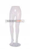 Transparent woman legs with metal base