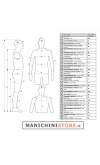 Articulated man mannequin 01S