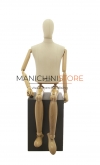 Male mannequin with wooden arms and legs