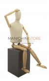 Male mannequin with wooden arms and legs