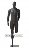 Male sport mannequin with egg head - stretching