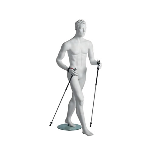 Sports man mannequin from head carved-Walker