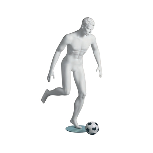 Sculpted head man mannequin sports-Soccer