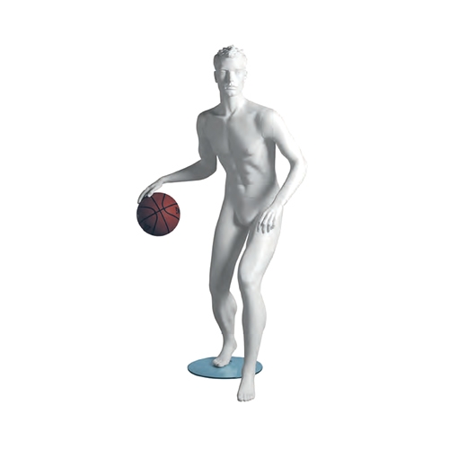 Mannequin head sculpted man sports-basketball