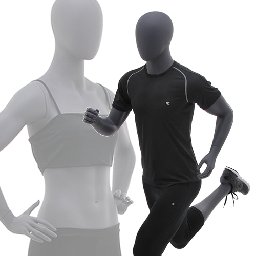 Egg head female sport mannequin - Runner