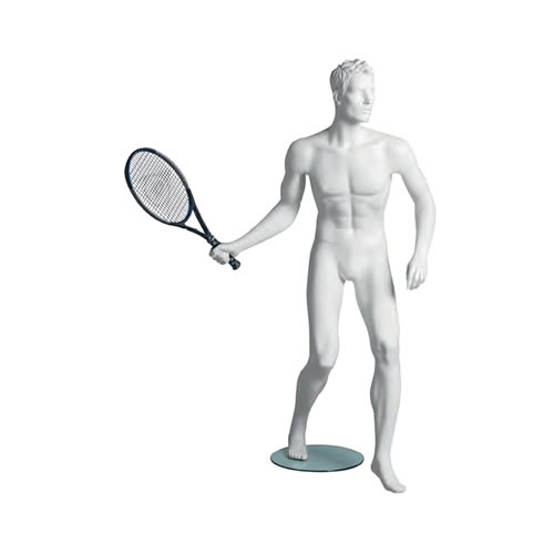 Human mannequin head sculpted sports-Tennis