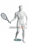 Human mannequin head sculpted sports-Tennis