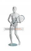 Female mannequin head sculpted sports-Tennis