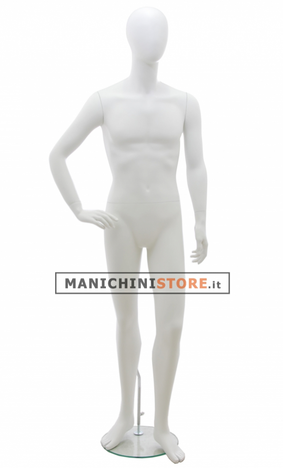 Egg head male mannequin - HHB2 White