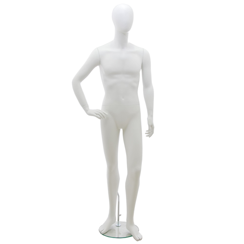 Egg head male mannequin - HHB2 White