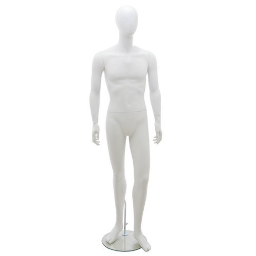 Egg head male mannequin - HHB4 White