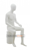 Egg head male mannequin -ZM HHB1 White