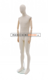 Male mannequin with wooden arms