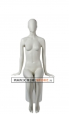 Moon Collection female egg head mannequin - White