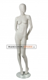 Moon Collection female egg head mannequin – White