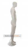 Moon Collection male egg head mannequin - White