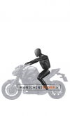 Flexible motorbike male mannequin